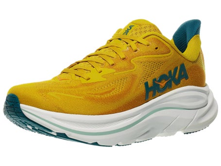HOKA Clifton 10\Mens Shoes\Yellow Gold/Tidal Wave
