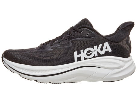 HOKA Clifton 10 Wide\Mens Shoes\Black/White