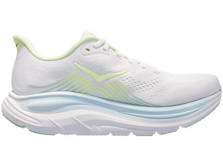 HOKA Clifton 11 Wide\Womens Shoes\Frost/Neon Yuzu