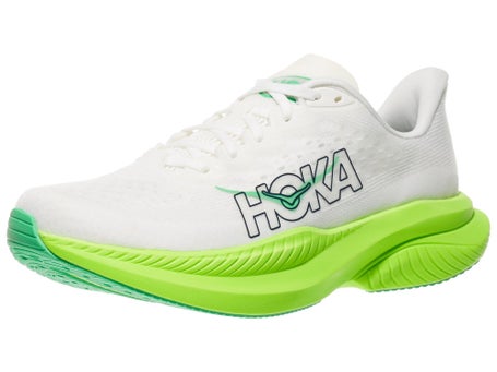 Zapatillas hombre HOKA Mach 6 White Neon Lime