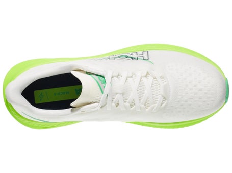 Zapatillas hombre HOKA Mach 6 White Neon Lime