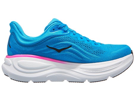 HOKA Bondi 9\Womens Shoes\Skyward Blue/Neon Fuchsia