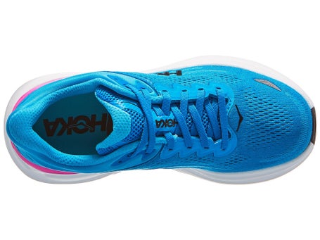 HOKA Bondi 9\Womens Shoes\Skyward Blue/Neon Fuchsia