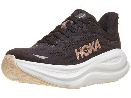 HOKA Bondi 9\Womens Shoes\Black/Rose Gold