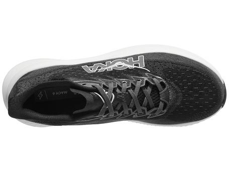 HOKA Mach 6 Wide\Mens Shoes\Black/White
