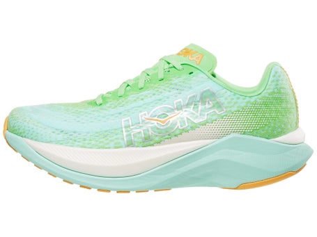 HOKA Mach X Women's Shoes Lime Glow/Sunlit Ocean - Running Warehouse Europe