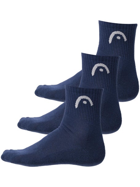 HEAD Training Short Crew 3-Pack Socks Navy