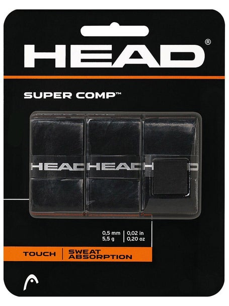 3 surgrips HEAD Supercomp noirs
