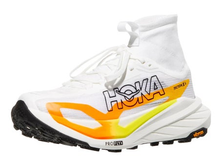 HOKA Tecton X 4\Womens Shoes\Frost/Neon Tangerine