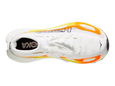 HOKA Tecton X 4\Womens Shoes\Frost/Neon Tangerine