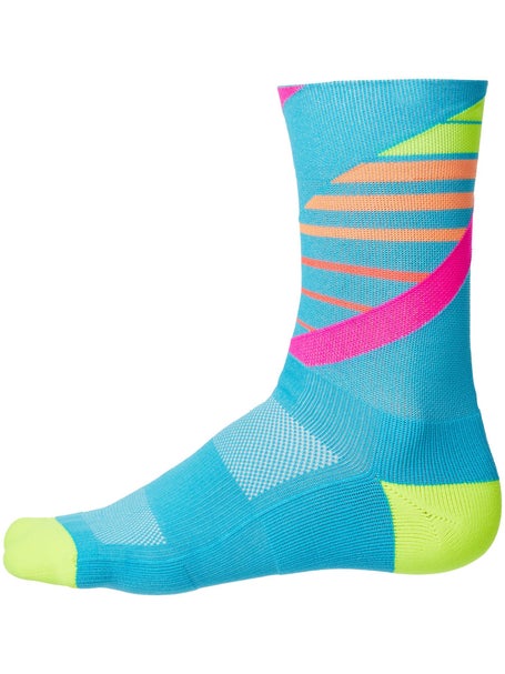Calcetines medios Incylence Running Ladders Azul Rosa