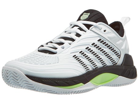 KSwiss Hypercourt Supreme 2 Clay\Wh/Blk/Grn Mens Shoes