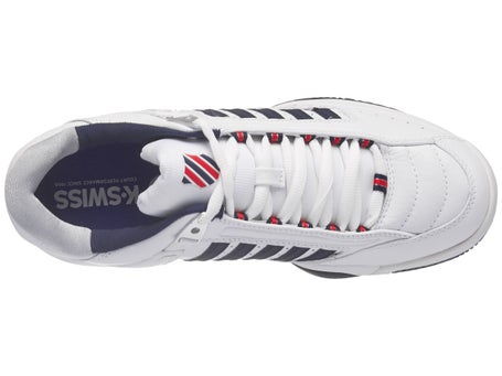 Chaussures Homme K Swiss Defier RS Blanc Bleu Marine TOUTES SURFACES