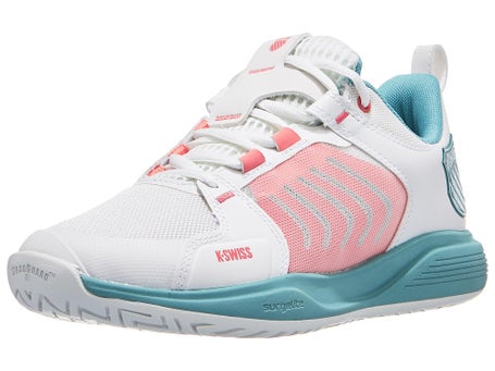 K-Swiss Ultrashot Team AC\White/Aqua Womens Shoe