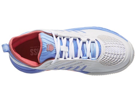 Scarpe K Swiss Hypercourt Supreme 2 Bianco Blu Donna TERRA BATTUTA