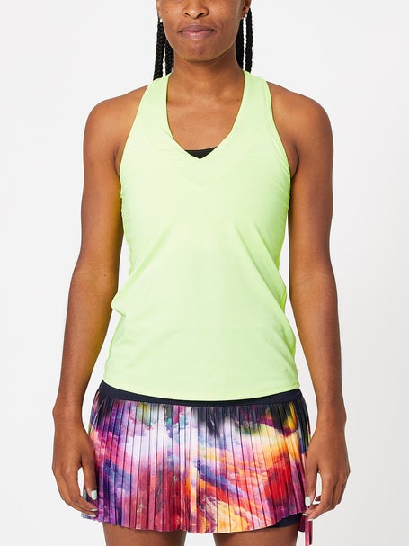 Lucky in Love Damen V Neck Tank mit BH Gelb