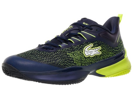 Lacoste AG LT 23 Ultra SANDPLATZ Herrenschuh Navy Gelb