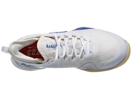 Scarpe Lacoste AG LT 23 Lite Bianco Blu Donna TERRA BATTUTA