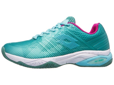 Chaussures Femme Lotto Mirage 300 Blue Green Pink TERRE BATTUE