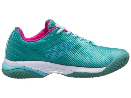Chaussures Femme Lotto Mirage 300 Blue Green Pink TERRE BATTUE