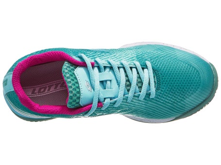 Chaussures Femme Lotto Mirage 300 Blue Green Pink TERRE BATTUE