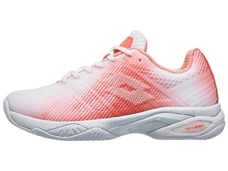 Chaussures Femme Lotto Mirage 300 White Peach TERRE BATTUE