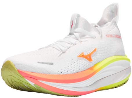 Mizuno Neo Vista 3\Womens Shoes\White/Flamingo Coral