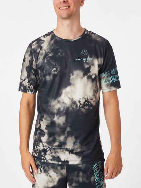 Marc De Paw Mens Tie-Dye Dark Crew