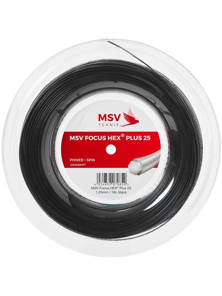 MSV Focus HEX Plus 25 1.25mm Tennissaite 200m Rolle