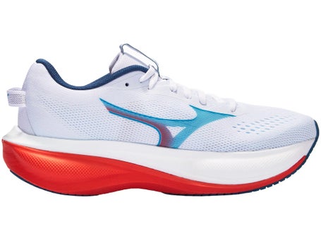 Mizuno Wave Rider 30\Mens Shoes\White/Blue Jewel