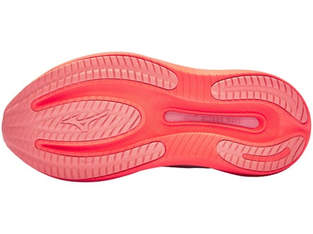 Mizuno Wave Rider 30\Womens Shoes\White/Flamingo Coral