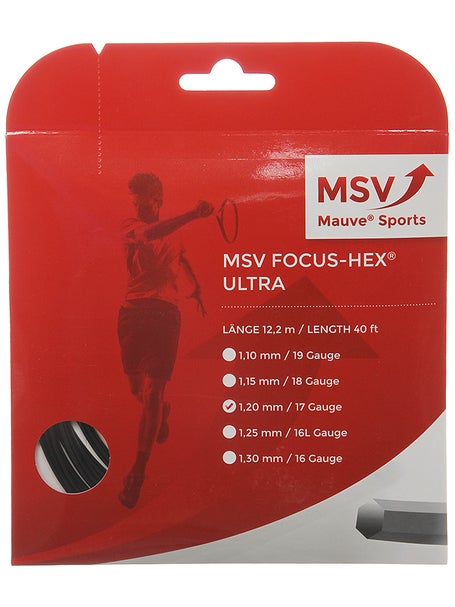 MSV Focus HEX Ultra 1.20mm Tennissaite 12.2m Set