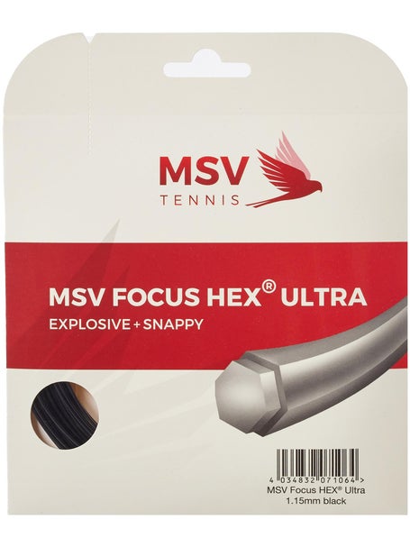 MSV Focus HEX Ultra 1.15mm Tennissaite 12.2m Set