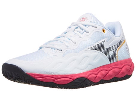 Mizuno Wave Enforce Court Clay\White/Coral Men Shoe