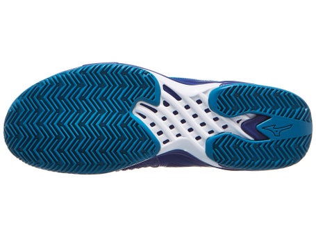 Scarpe Mizuno Wave Exceed Tour 6Blu Bianco Blu Uomo TERRA BATTUTA