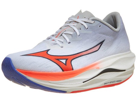 Mizuno Wave Rebellion Flash 3\Mens Shoes\White/Coral