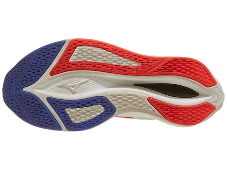 Mizuno Wave Rebellion Flash 3\Mens Shoes\White/Coral