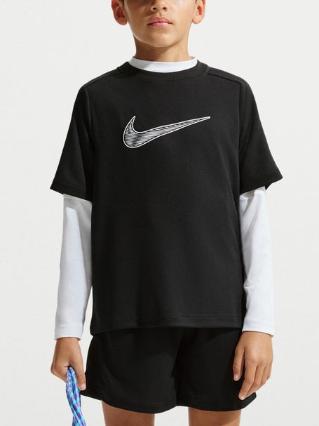 T Shirt Garçon Nike Basic Multi Swoosh