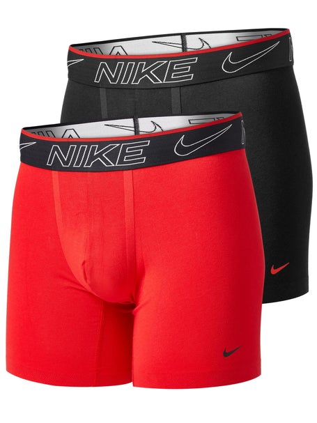 Nike Herren Elite Baumwoll Stretch Boxershorts 2er Pack Schwarz