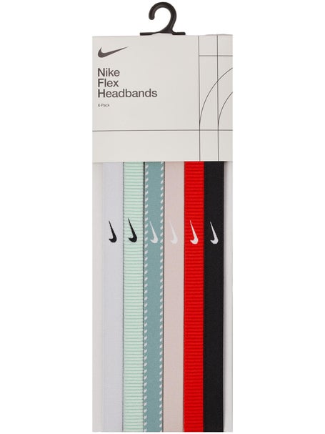Nike Flex Hairbands 6PK Green/Red/Black