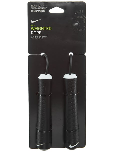 Corde � Sauter Lest�e Nike Fundamental Weighted Noir Blanc