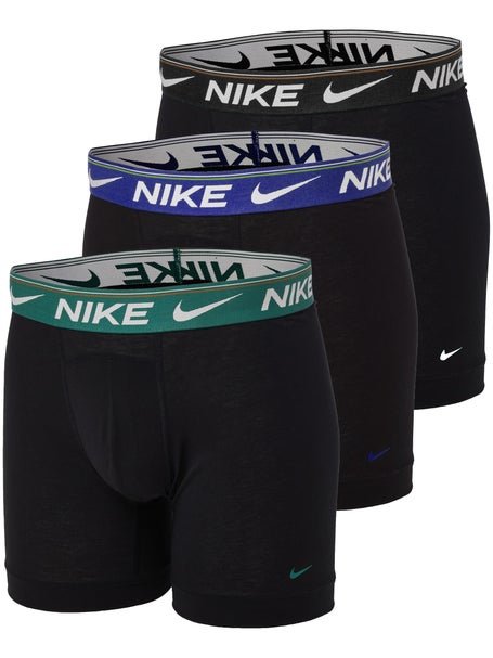 Nike Mens Ultra Comfort 3-Pack Boxer Brief - Bk/Gn/Bl