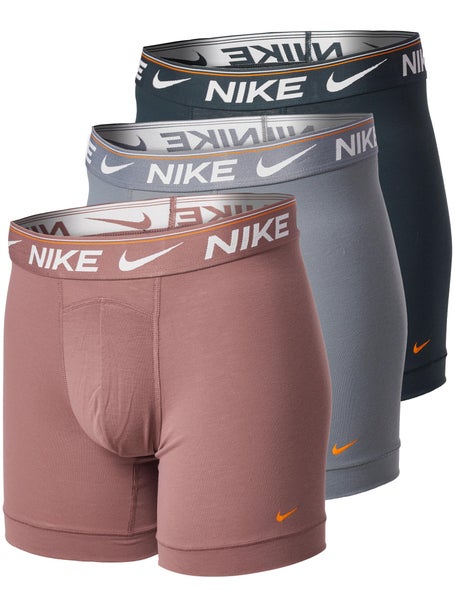 Nike Mens Ultra Comfort 3-Pack Boxer Brief - Grey/Pink