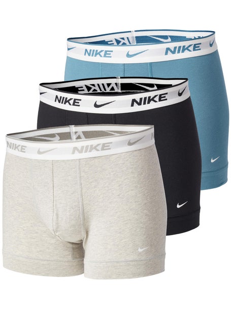 Nike Mens Cotton Stretch 3-Pack Trunk - Blue/Black