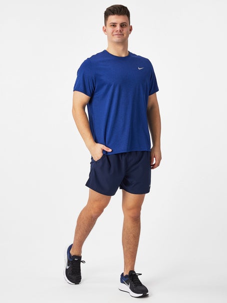 Ambigüedad Más que nada Becks Nike Men's Dri-FIT UV Miler T-Shirt Blue - Running Warehouse Europe