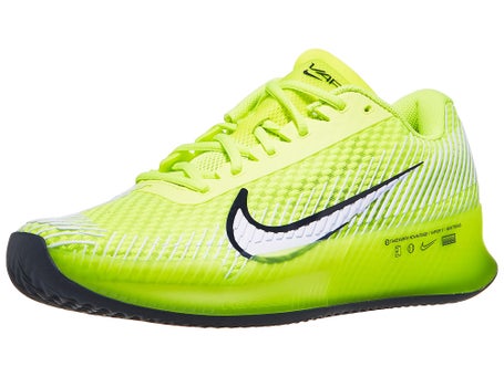 Nike Zoom Vapor 11 SANDPLATZ Herrenschuh Volt Weiß Navy