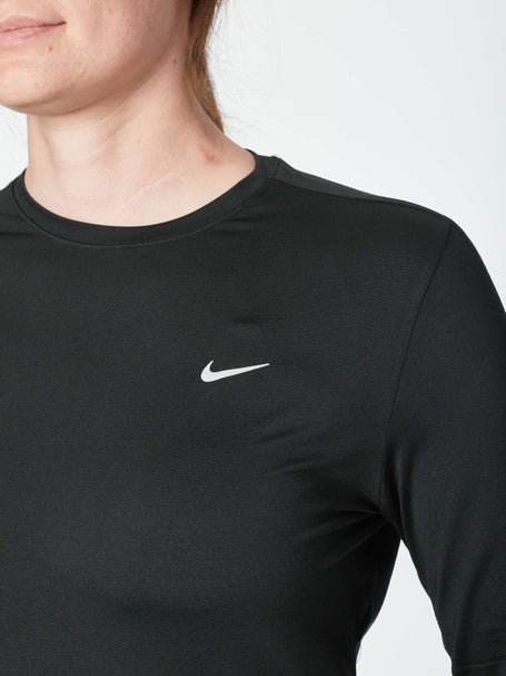 Nike Women's Dri-FIT UV LS Crew-Neck Running Top Running