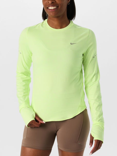 Nike Womens Dri-FIT UV LS Crew-Neck Running Top