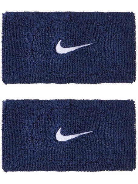 Nike Swoosh Doublewide Wristbands Navy