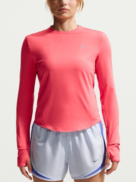 Nike Womens Dri-FIT UV LS Crew-Neck Running Top